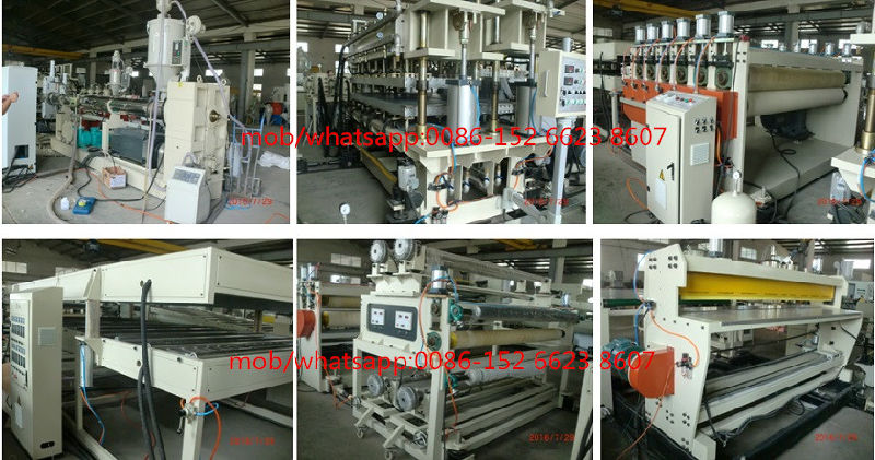 with UV Coating PC Plastic Hollow Grid Sheet Making Machine