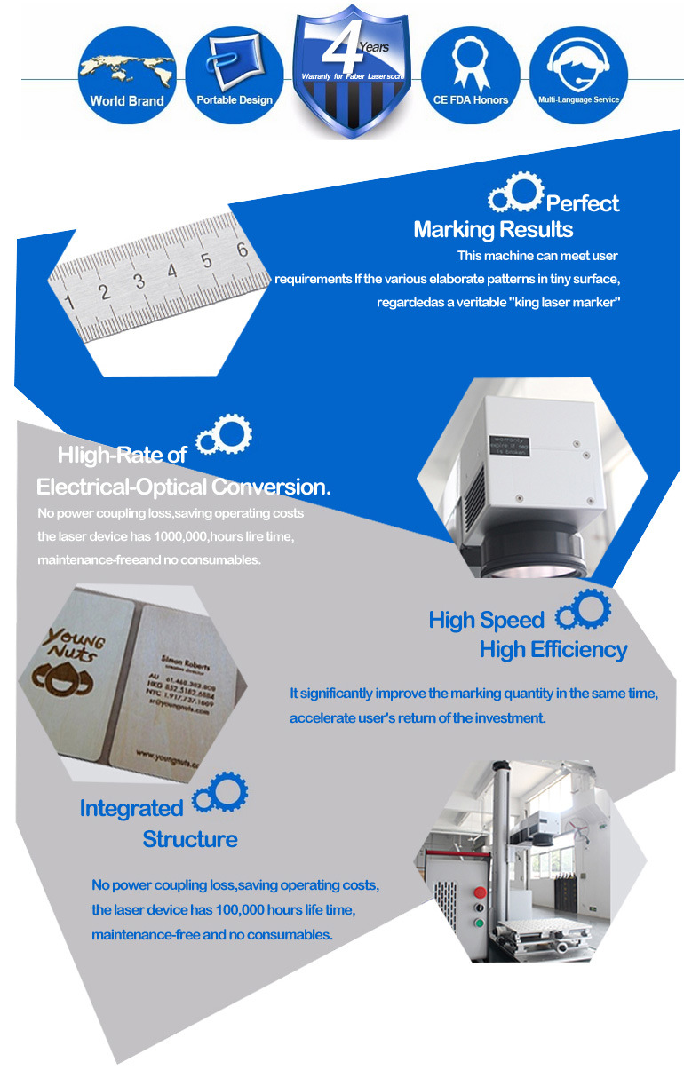 20W Fiber Laser Machine Marking for Metal