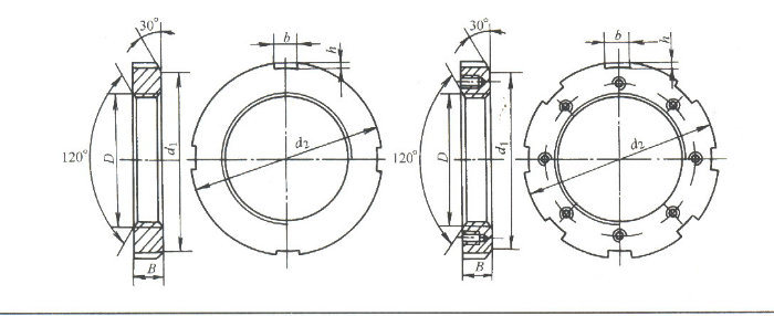 DIN981 Slotted Nut for Bearing Adapter Sleeve