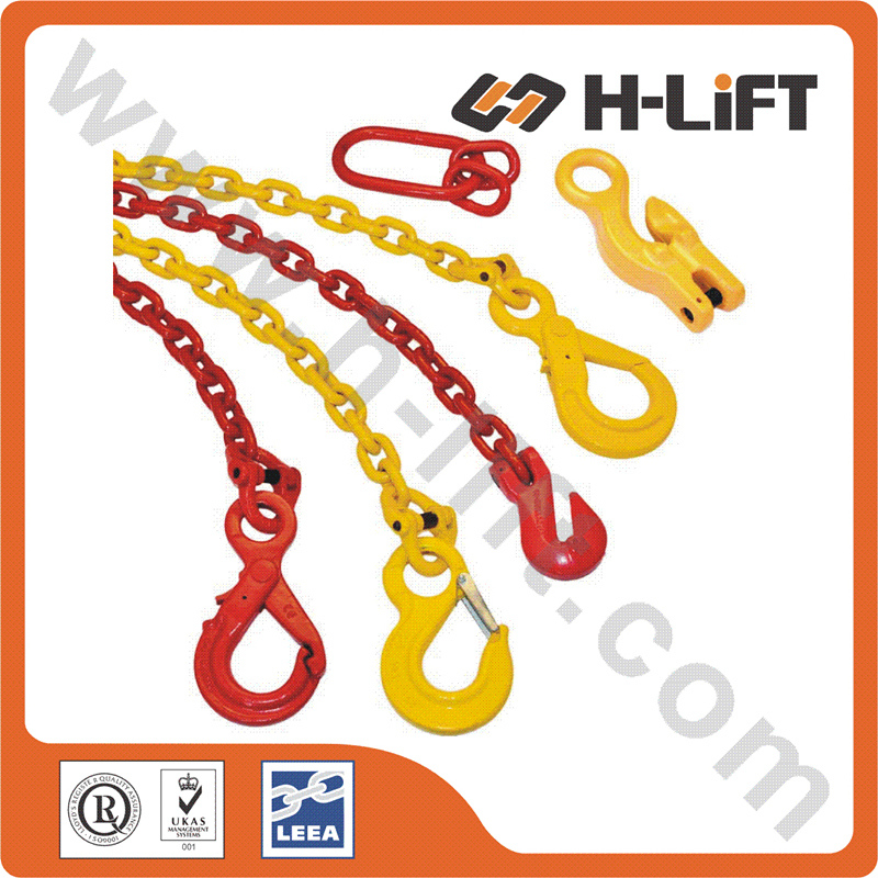 Grade 80 Alloy Steel Clevis Sling Hook with Safety Latch