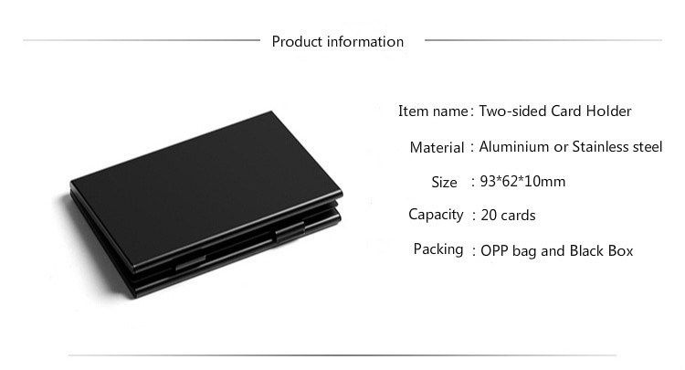 Two-Sided Card Holder for Business Gifts