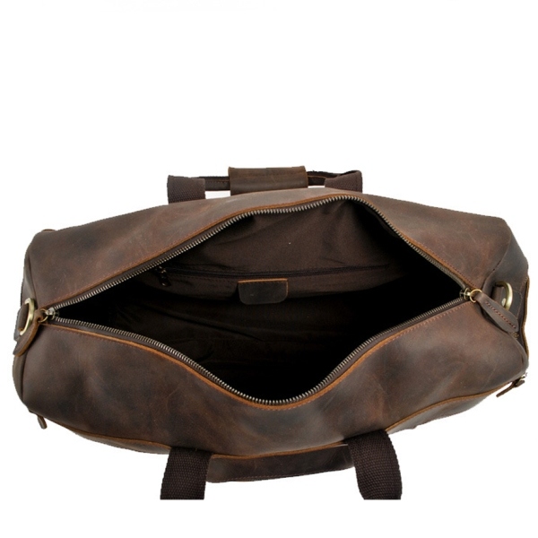 High Quality Full Grain Leather Traveling Duffle Bag (RS-MK8030)