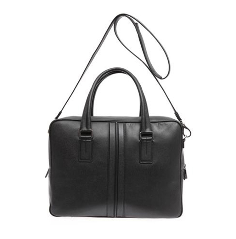 Hot Sale Good Quality Black Leather Handbag Weekend Bag