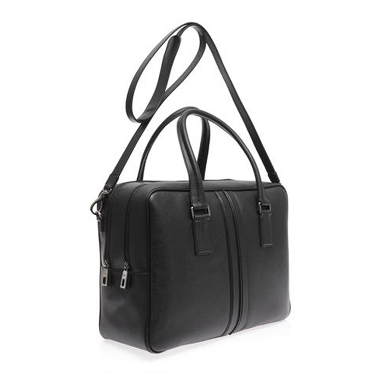 Hot Sale Good Quality Black Leather Handbag Weekend Bag