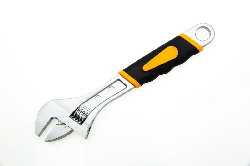 Double Color Handle Adjustable Wrench Hand Tools 8