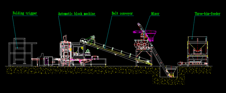 Interlocking Cement Block Making Machine