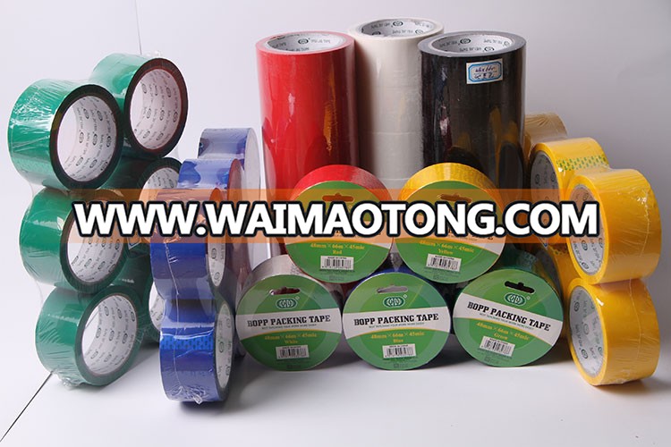 Custom color cloth packing tape bopp statio<em></em>nery packing tape aluminum packing tape