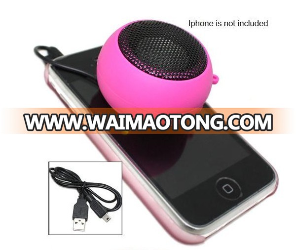 2.0 mini hamburger wireless portable speaker with led light