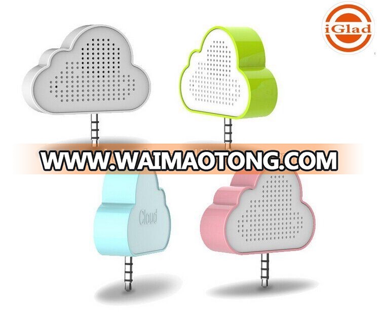 Hot sale portable creative cute cloud shaped music Mini Speaker for mobile phone