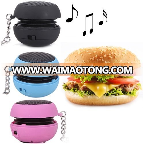 New Creative Hamburger Design Amplifer portable Music Mini Speaker