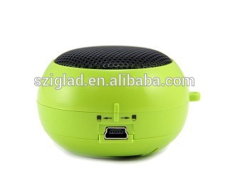 Hot Sale portable mini micro hamburger Speaker with USB port