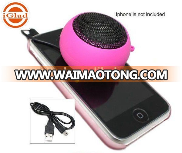 Hot Sale portable mini micro hamburger Speaker with USB port