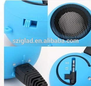 New Hamburger design portable mini Bass Multimedia Stereo Speaker