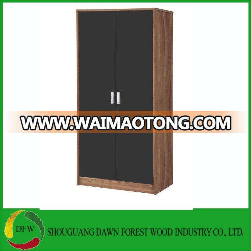 two doors double color bedroom set wardrobe design