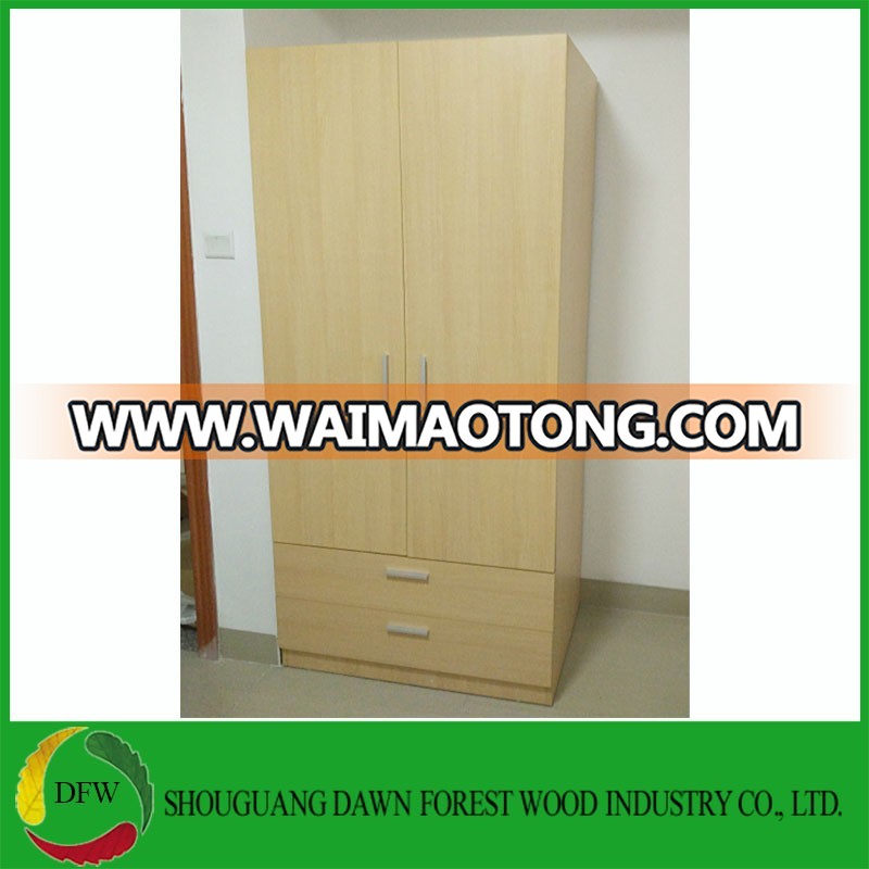 cheap price laminate wardrobe design with drawer