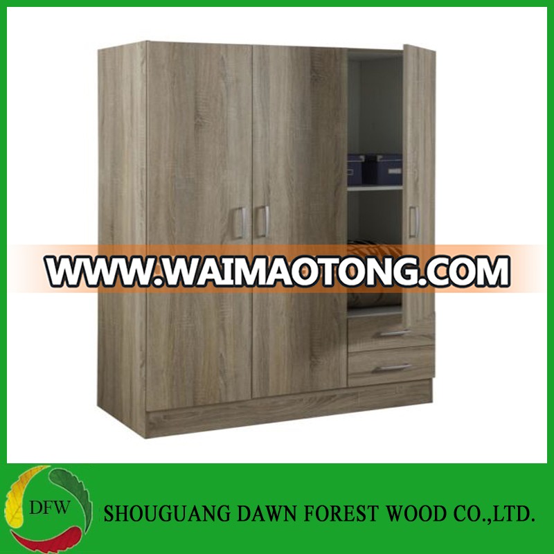 3 Doors 2 Drawers Bedroom Wood Furniture Melamine Chipboard Wardrobe